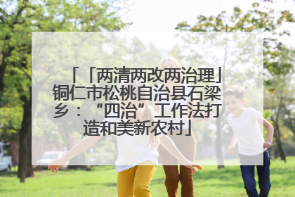 「两清两改两治理」铜仁市松桃自治县石梁乡：“四治”工作法打造和美新农村