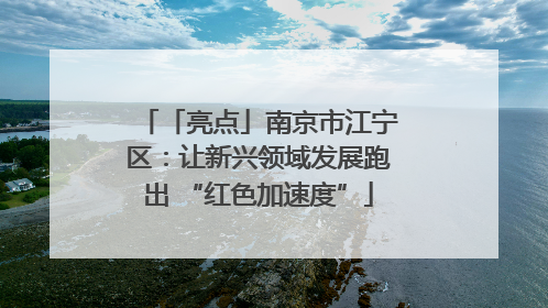「亮点」南京市江宁区：让新兴领域发展跑出 “红色加速度”