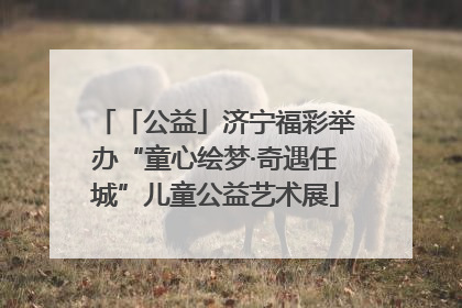「公益」济宁福彩举办“童心绘梦·奇遇任城”儿童公益艺术展