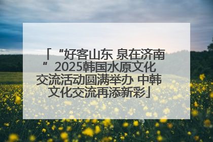 “好客山东 泉在济南”2025韩国水原文化交流活动圆满举办 中韩文化交流再添新彩