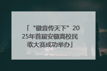 “徽音传天下”2025年首届安徽高校民歌大赛成功举办