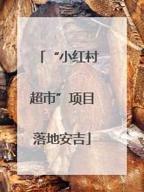 “小红村超市”项目落地安吉