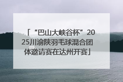 “巴山大峡谷杯”2025川渝陕羽毛球混合团体邀请赛在达州开赛