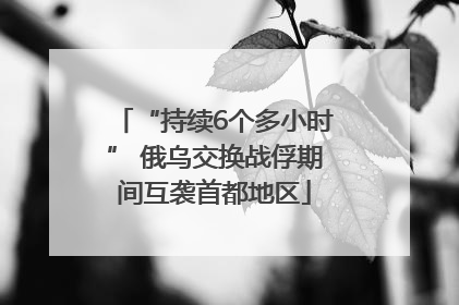 “持续6个多小时” 俄乌交换战俘期间互袭首都地区