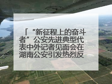 “新征程上的奋斗者”公安先进典型代表中外记者见面会在湖南公安引发热烈反响(二)