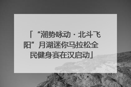 “潮势咏动・北斗飞阳”月湖迷你马拉松全民健身赛在汉启动