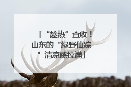 “趁热”查收！山东的“绿野仙踪”清凉感拉满