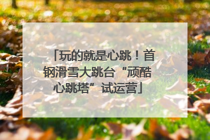 玩的就是心跳！首钢滑雪大跳台“顽酷心跳塔”试运营