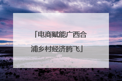 电商赋能广西合浦乡村经济腾飞