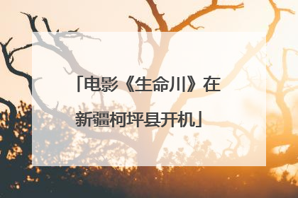 电影《生命川》在新疆柯坪县开机
