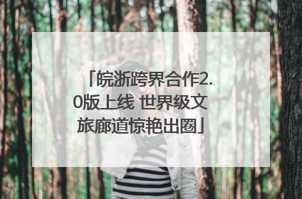 皖浙跨界合作2.0版上线 世界级文旅廊道惊艳出圈