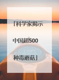 科学家揭示中国超500种毒蘑菇