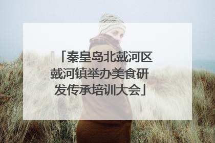 秦皇岛北戴河区戴河镇举办美食研发传承培训大会