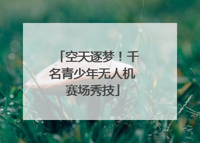 空天逐梦！千名青少年无人机赛场秀技