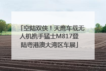 空陆双侠！天鹰车载无人机携手猛士M817登陆粤港澳大湾区车展