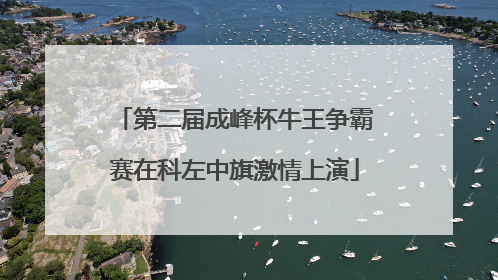 第二届成峰杯牛王争霸赛在科左中旗激情上演