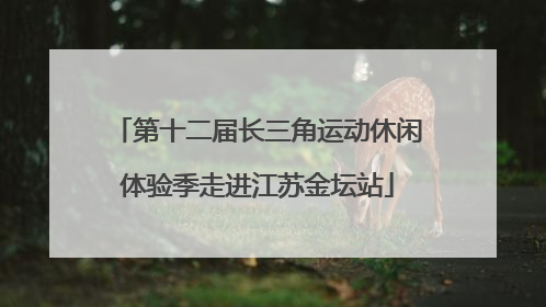 第十二届长三角运动休闲体验季走进江苏金坛站