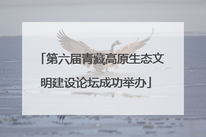 第六届青藏高原生态文明建设论坛成功举办
