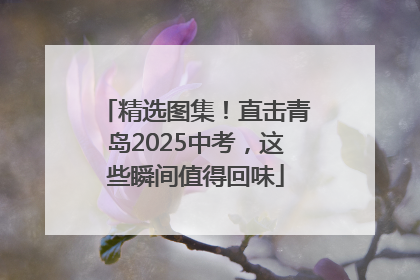 精选图集！直击青岛2025中考，这些瞬间值得回味