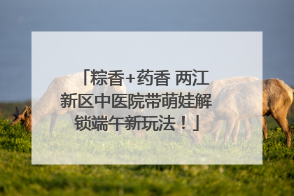粽香+药香 两江新区中医院带萌娃解锁端午新玩法！