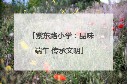 紫东路小学：品味端午 传承文明
