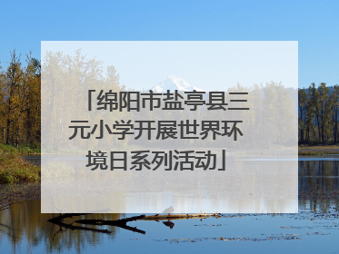 绵阳市盐亭县三元小学开展世界环境日系列活动
