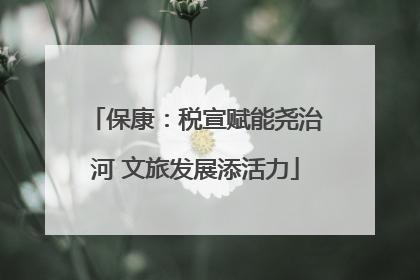 保康：税宣赋能尧治河 文旅发展添活力