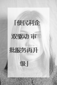 便民利企双驱动 审批服务再升级