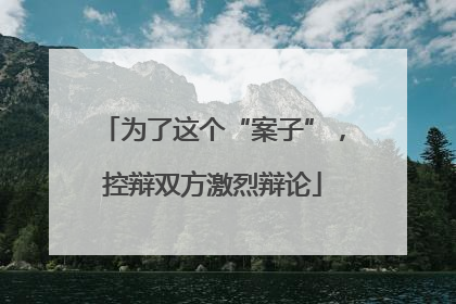 为了这个“案子”，控辩双方激烈辩论