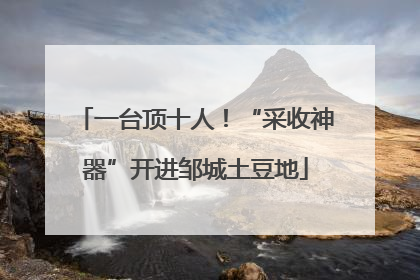 一台顶十人！“采收神器”开进邹城土豆地