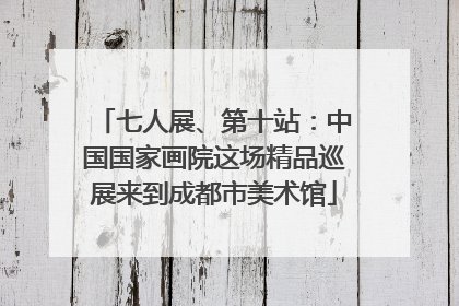 七人展、第十站：中国国家画院这场精品巡展来到成都市美术馆