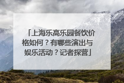 上海乐高乐园餐饮价格如何？有哪些演出与娱乐活动？记者探营