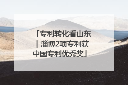 专利转化看山东｜淄博2项专利获中国专利优秀奖