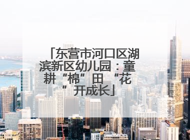 东营市河口区湖滨新区幼儿园：童耕“棉”田 “花”开成长