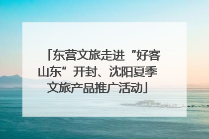 东营文旅走进“好客山东”开封、沈阳夏季文旅产品推广活动