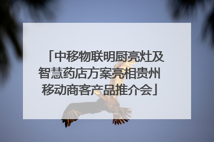 中移物联明厨亮灶及智慧药店方案亮相贵州移动商客产品推介会