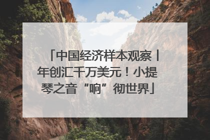 中国经济样本观察丨年创汇千万美元！小提琴之音“响”彻世界