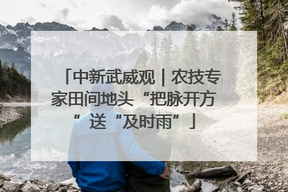 中新武威观｜农技专家田间地头“把脉开方”送“及时雨”
