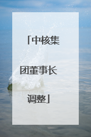 中核集团董事长调整