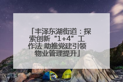 丰泽东湖街道：探索创新“1+4”工作法 助推党建引领物业管理提升