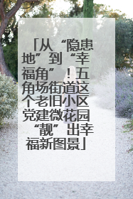 从“隐患地”到“幸福角”！五角场街道这个老旧小区党建微花园“靓”出幸福新图景