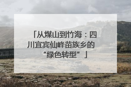 从煤山到竹海：四川宜宾仙峰苗族乡的“绿色转型”