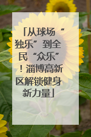 从球场“独乐”到全民“众乐”！淄博高新区解锁健身新力量