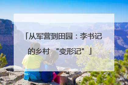 从军营到田园：李书记的乡村 “变形记”