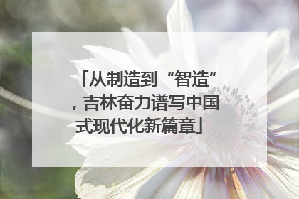 从制造到“智造”，吉林奋力谱写中国式现代化新篇章