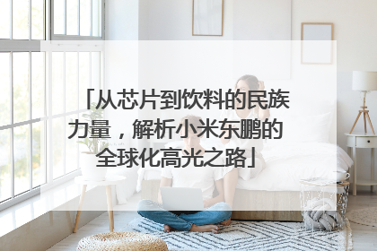 从芯片到饮料的民族力量，解析小米东鹏的全球化高光之路