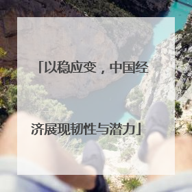 以稳应变,中国经济展现韧性与潜力