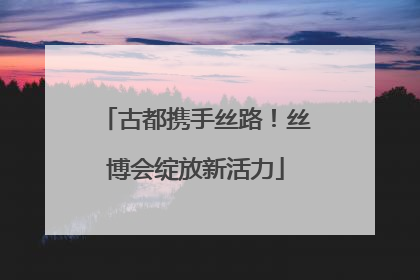 古都携手丝路！丝博会绽放新活力