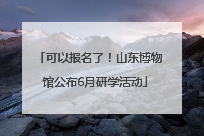 可以报名了！山东博物馆公布6月研学活动