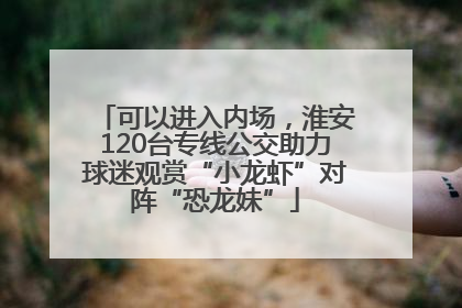 可以进入内场，淮安120台专线公交助力球迷观赏“小龙虾”对阵“恐龙妹”